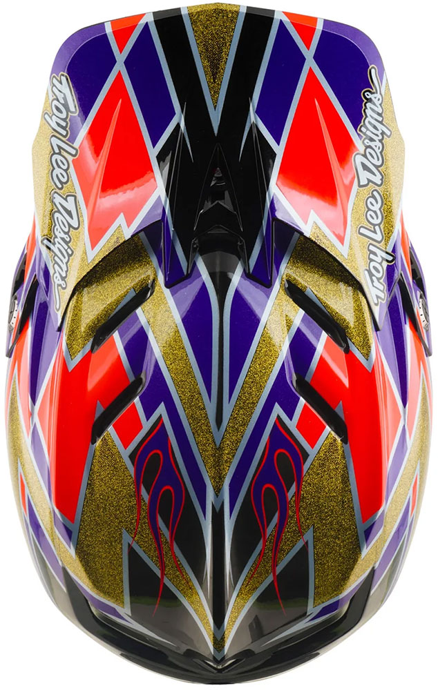 D4 Carbon Flush - Casco integrale viola