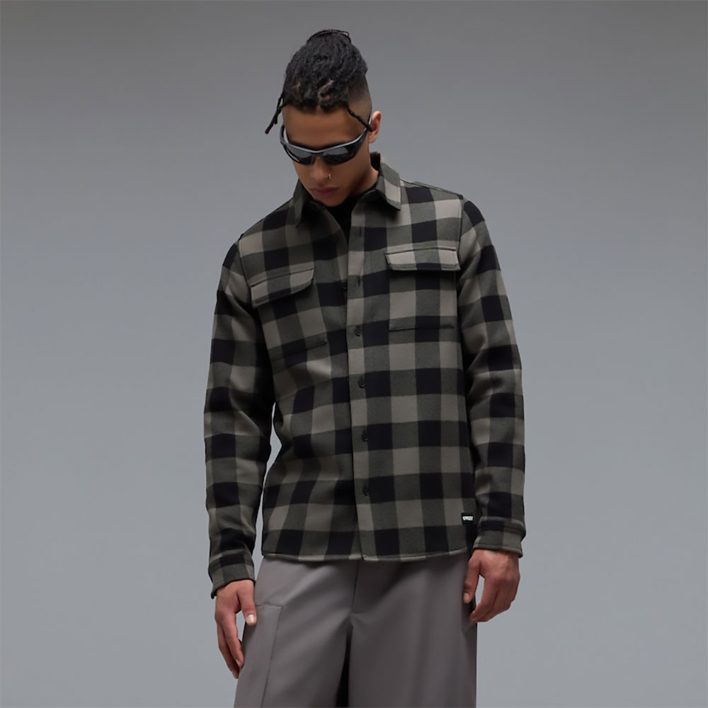Bear Cozy – koszula flanelowa w kratę w kolorze Granite/Pitch Black