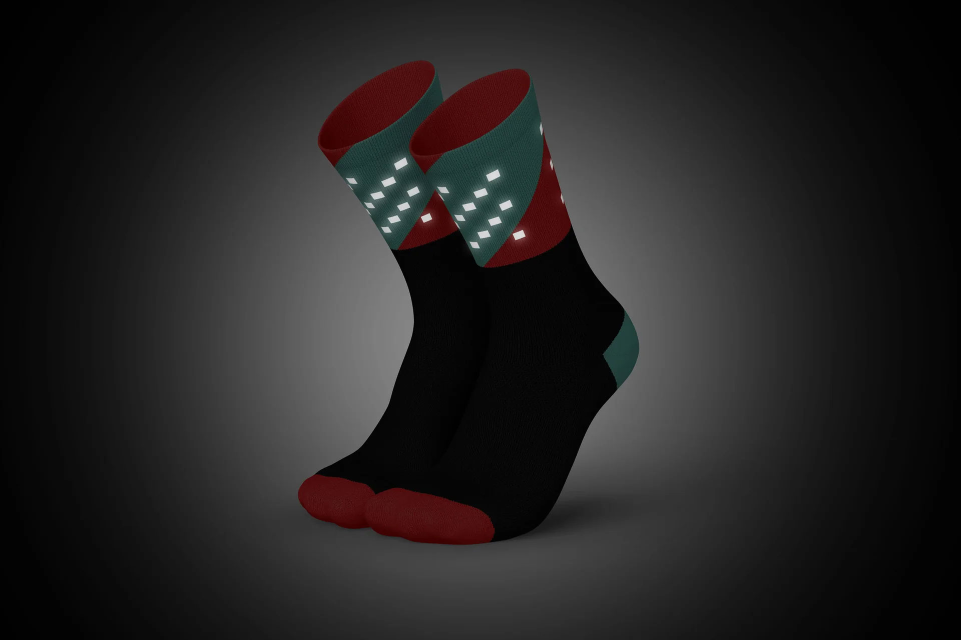 High-Viz V4 - Socken Aqua Inferno