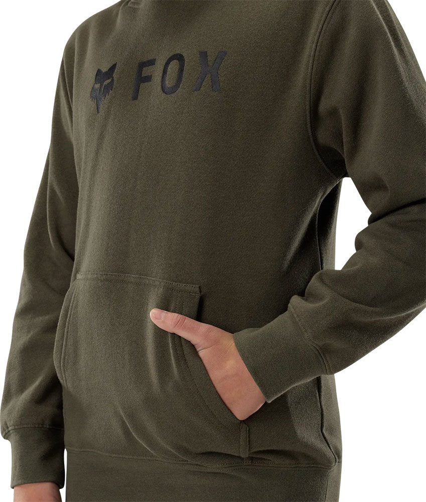 Absolute Fleece – dziecięca bluza z kapturem w kolorze oliwkowym