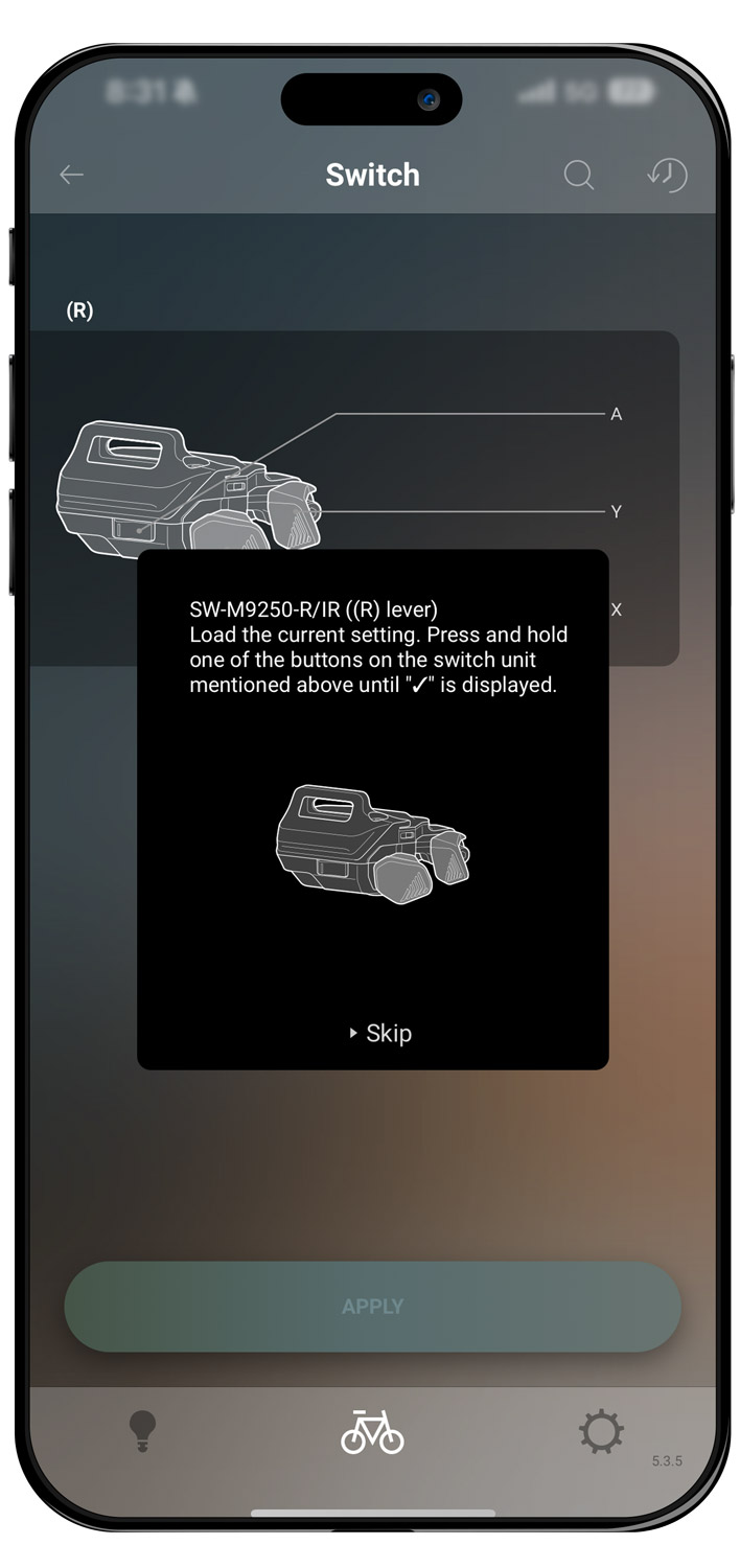 Kit de actualización de cambio de 12 velocidades XTR Di2 M9250-GS I-Spec EV