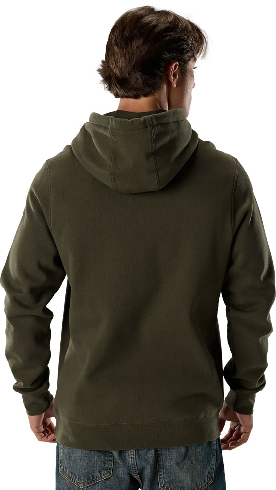 Fleece Fox Head - Sweat à capuche vert olive