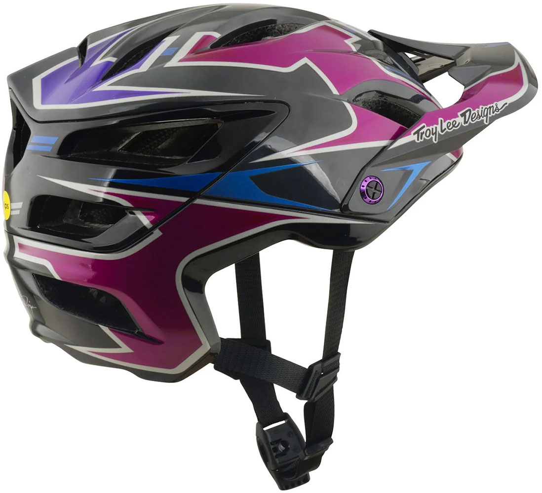 A3 Mips Mask - Casco da MTB Nero/Viola