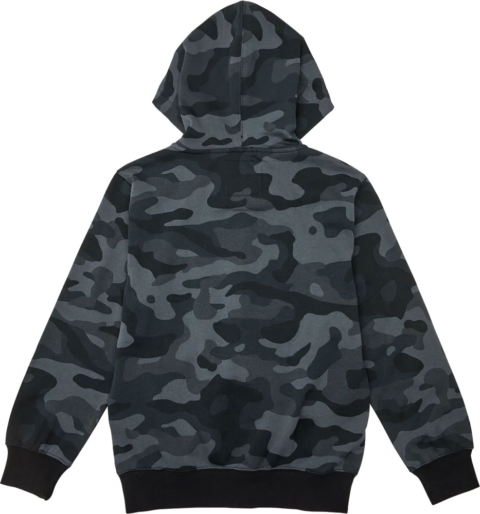 Camo Fox Head – dziecięca bluza z kapturem w kolorze czarnym w kamuflażu