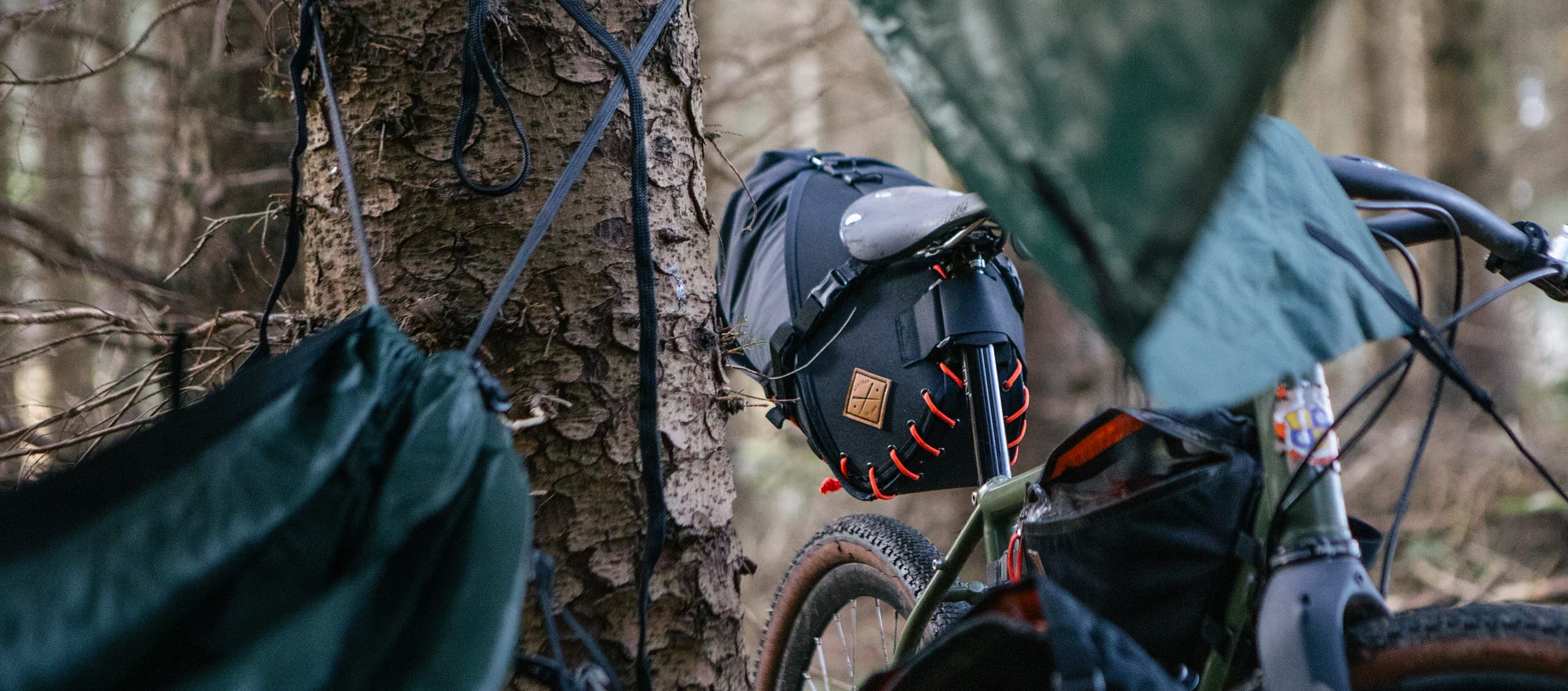 Sacoche de selle 8 L noir/orange