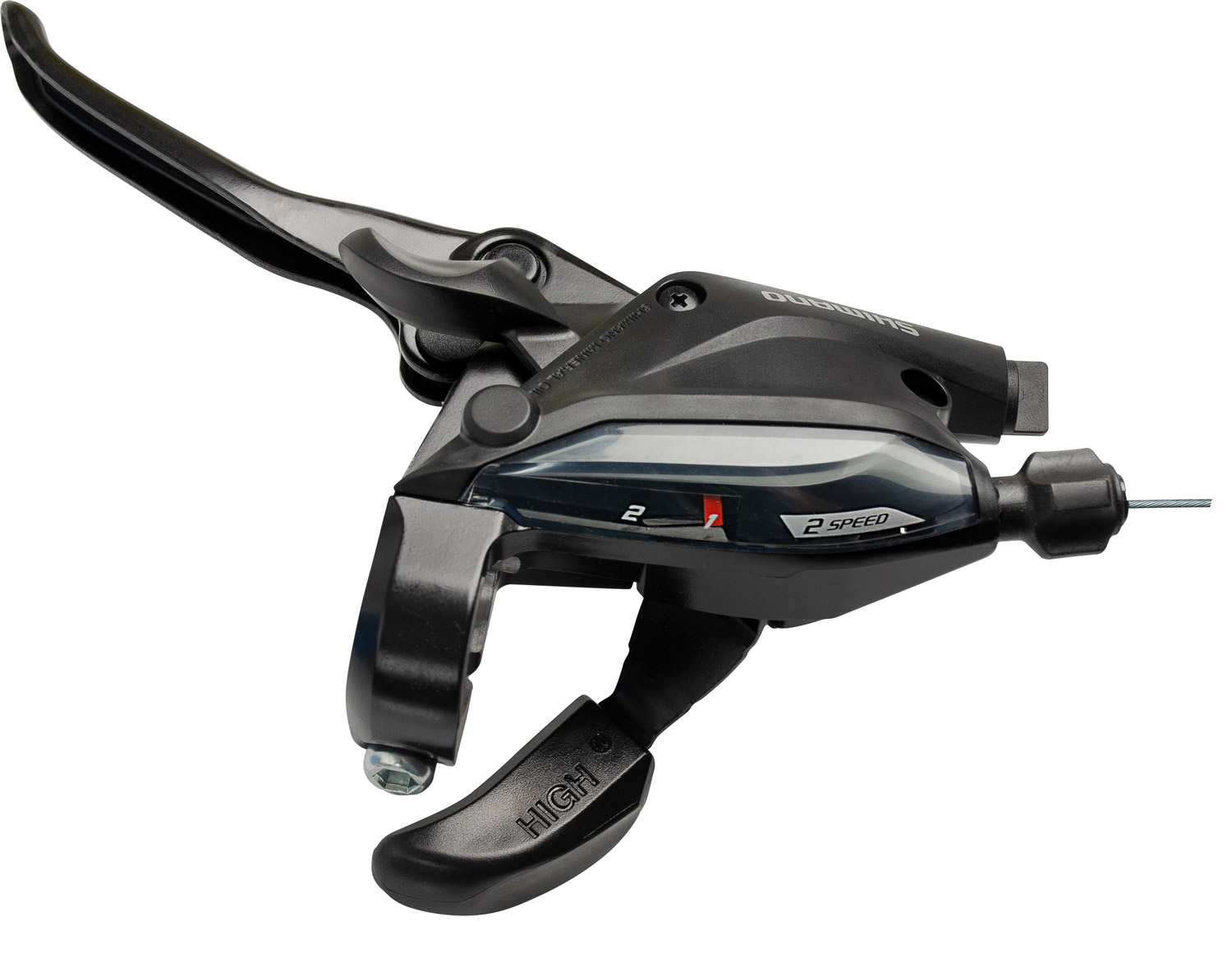 Alavanca de câmbio Shimano ST-EF505 com manete de freio hidráulico integrado 8v preto