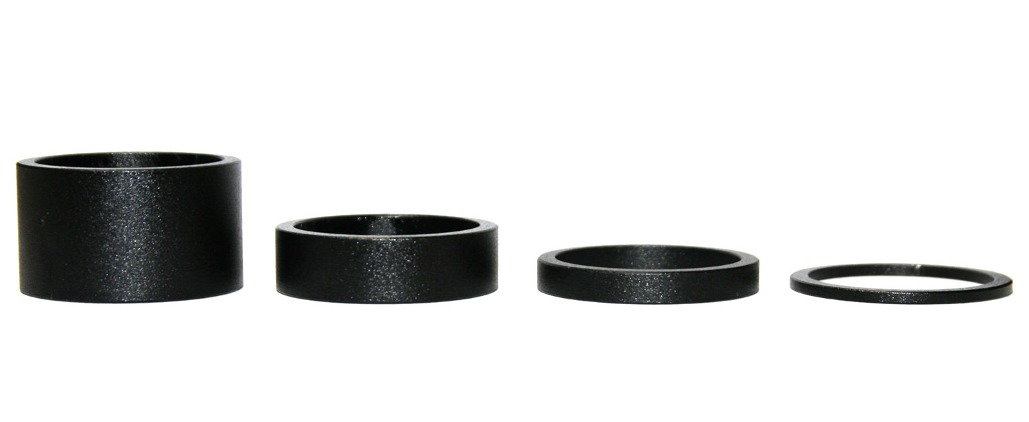 Kit Distanziali Per Manubrio Bicicletta 1 1/8'' - 11 Pezzi In Alluminio (2/3/5/10mm) Con Tappo Sterzo E Artiglio Ahead Per Mountain Bike E Bici Da Strada