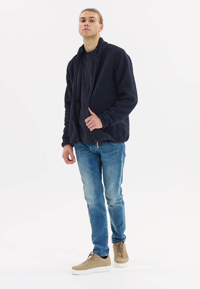 Pioner Teddy - Fleecejacke Navy Blazer