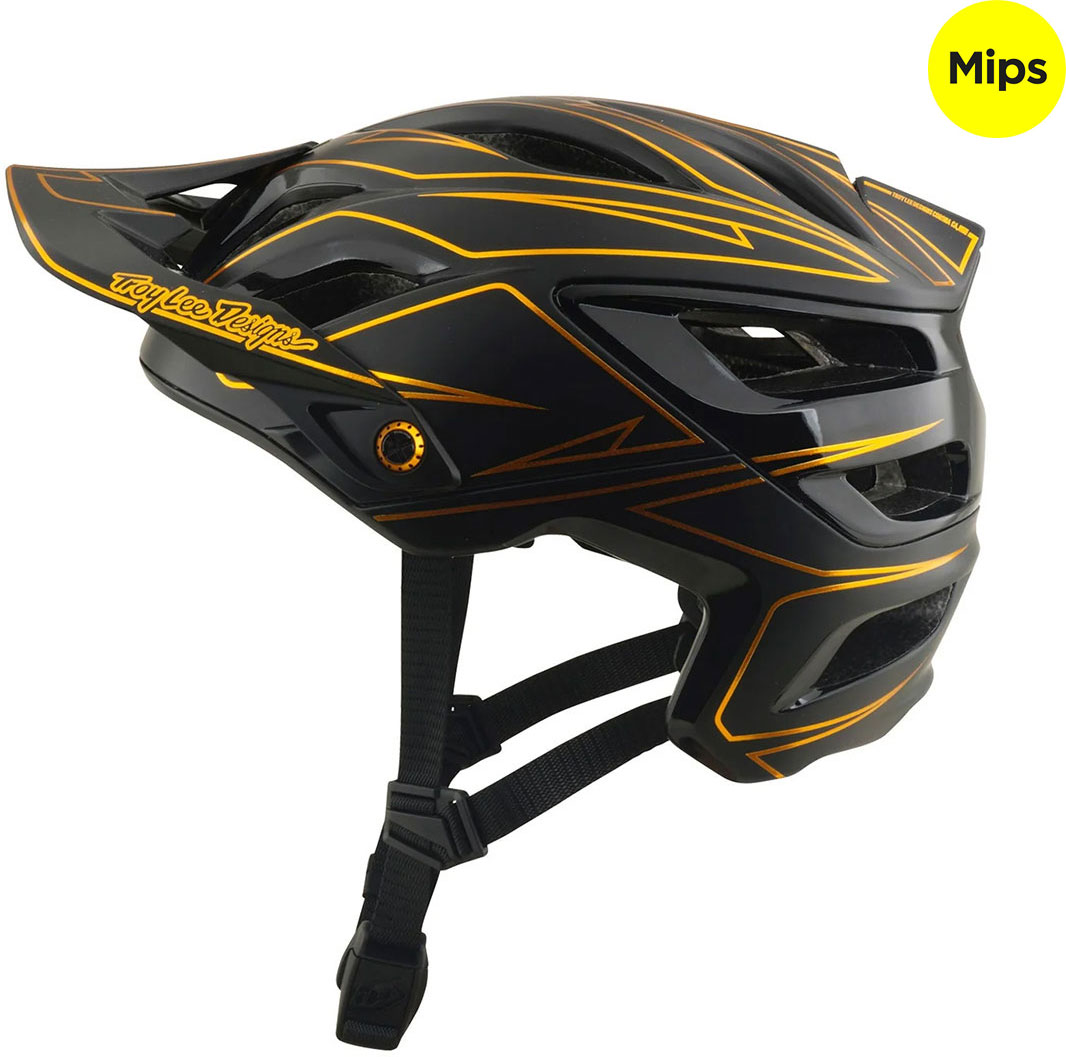 A3 Pinstripe - Casco da MTB nero