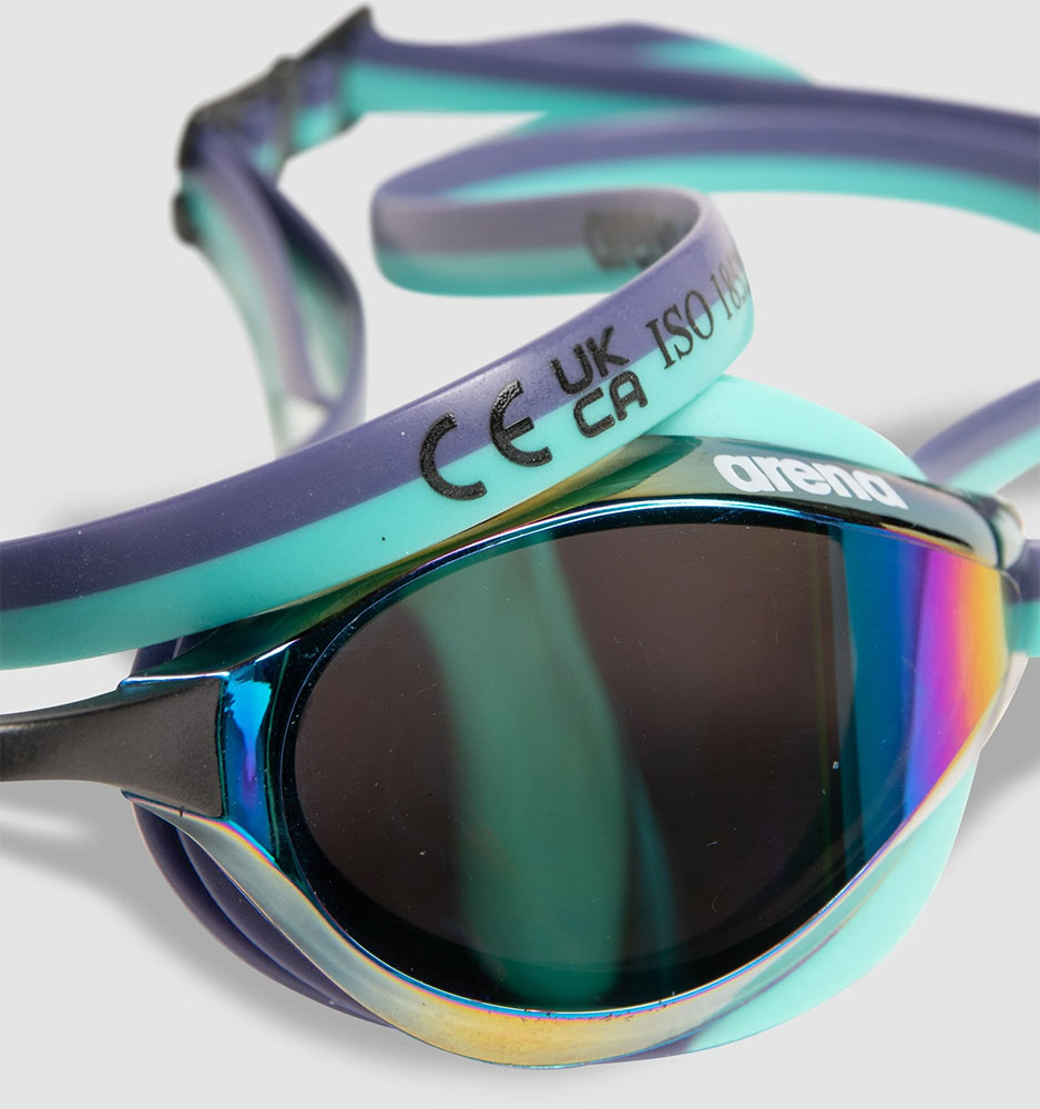 Python Mirror - Schwimmbrille Turquoise Future Dusk Water