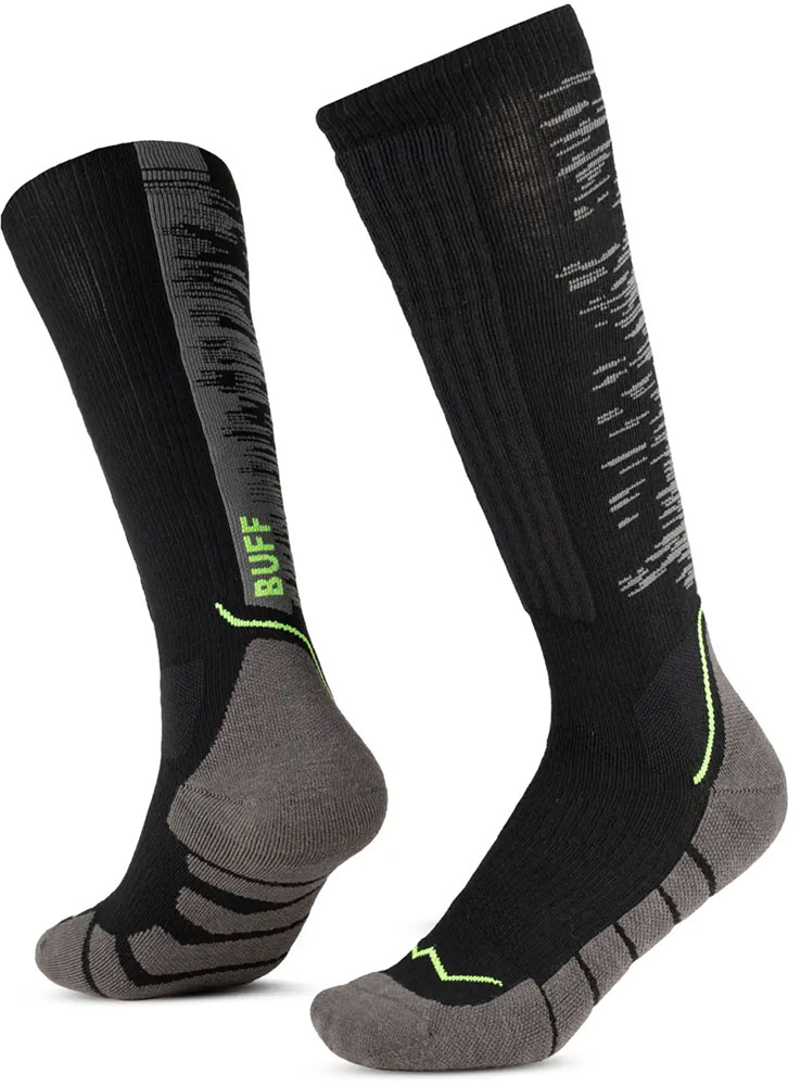 Mérino Heavyweight Over the Calf - Chaussettes de ski Black