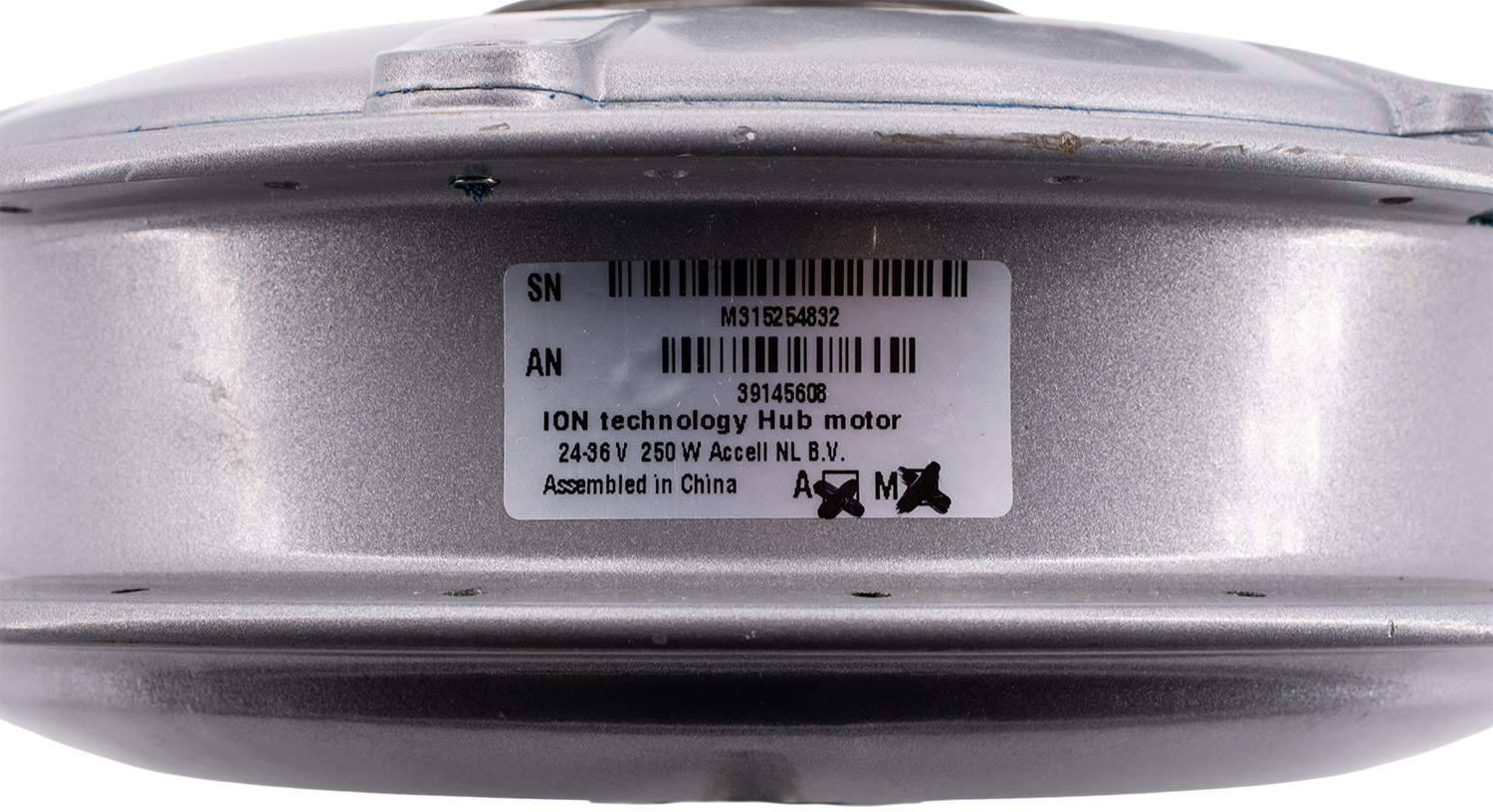 250 W 24/36V motor de buje trasero 36 agujeros plata TOP-DEAL