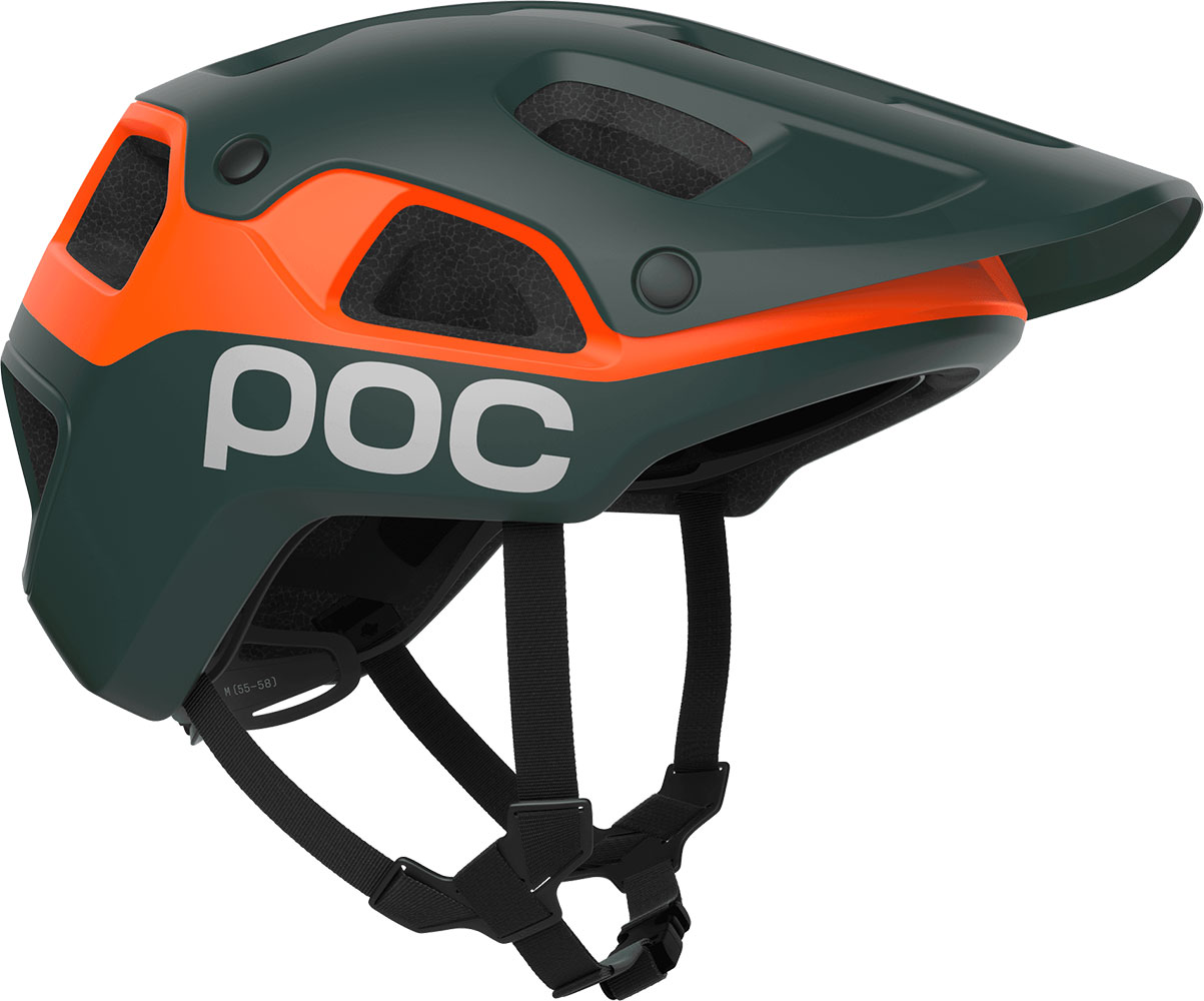 Cularis Pure - Casque de VTT vert Pargasite mat / orange fluorescent mat