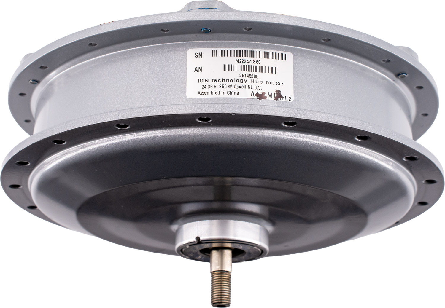 250 W 24/36V 9x100mm motor buje delantero 36 agujeros plata TOP-DEAL