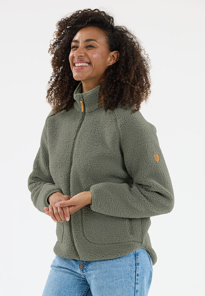Pioneer Teddy - Veste polaire pour femme, couleur « Dusty Olive »