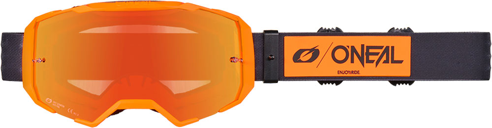 B-22 Core - Occhiali da sci neri/arancioni
