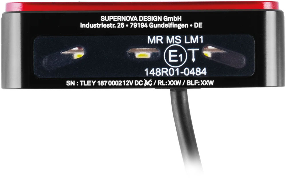 TL3 Pro S - Piloto trasero E-45 incl. luz de freno