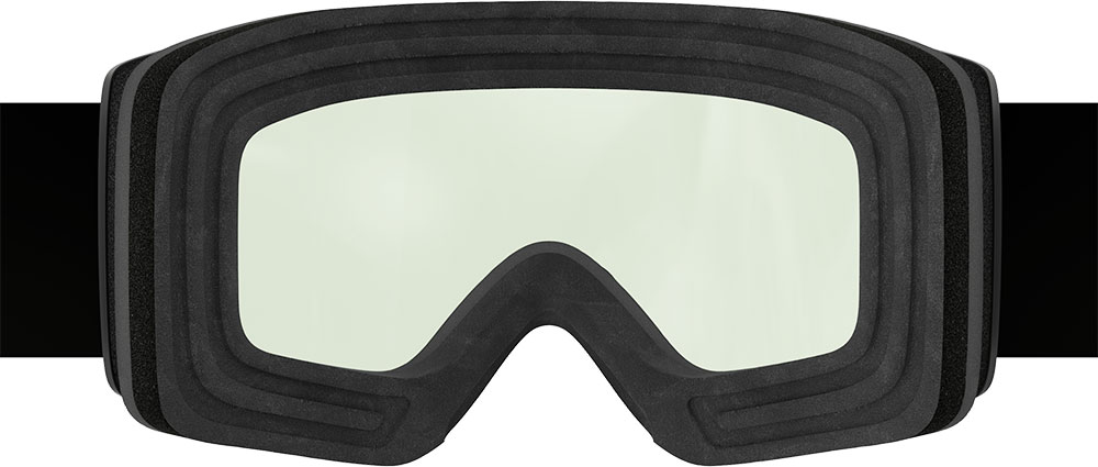 Shield AMP LS Cinnamon Chrome - Ski Goggle Black/Fog Grey