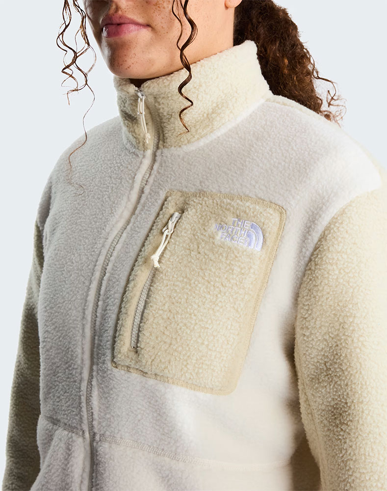 Yumiori Full Zip - Veste polaire pour femme, couleur White Dune
