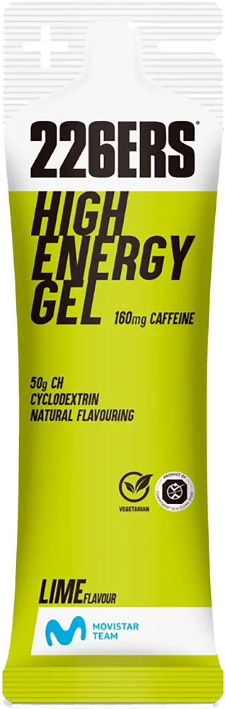 High Energy Gel al lime con 160 mg di caffeina, 76 g