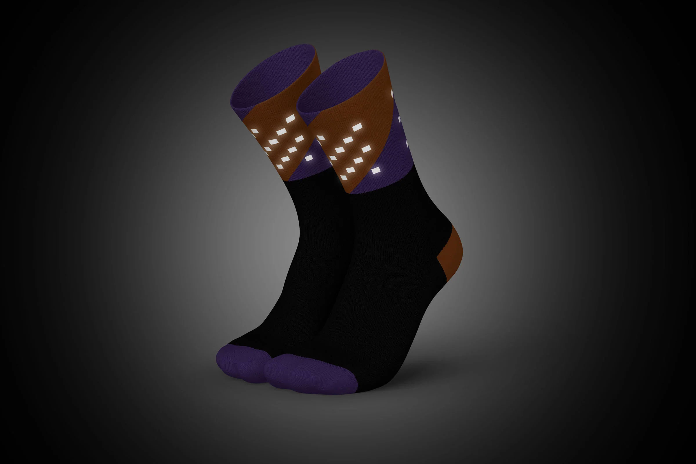 High-Viz V4 - Socken Orange Purple