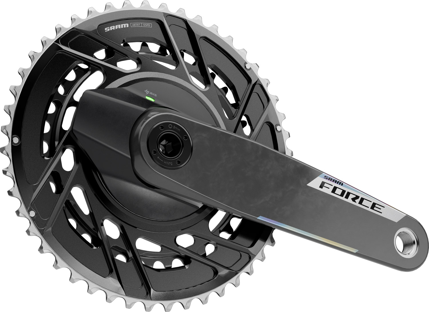 SRAM Force AXS Powermeter E1 DUB 2x12-speed Carbon Crank 48/35T