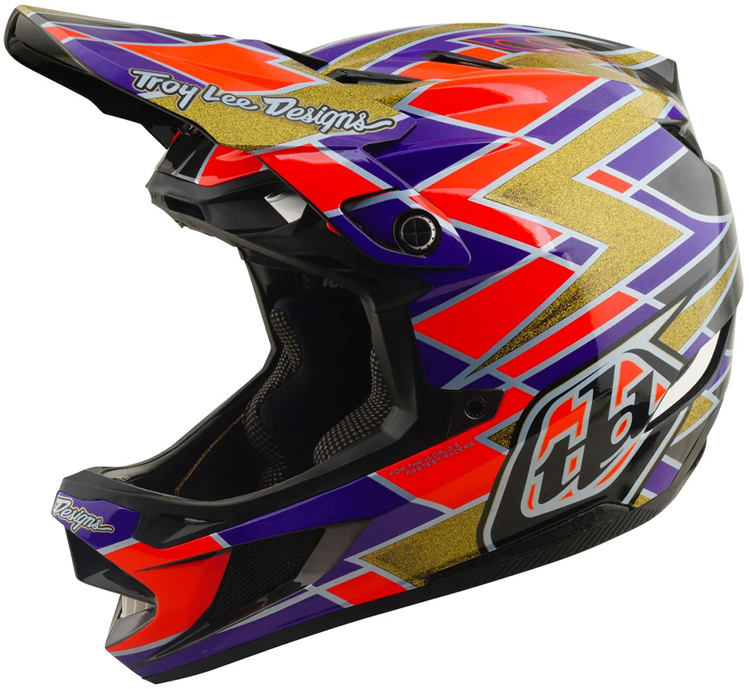 D4 Carbon Flush - Casco integrale viola