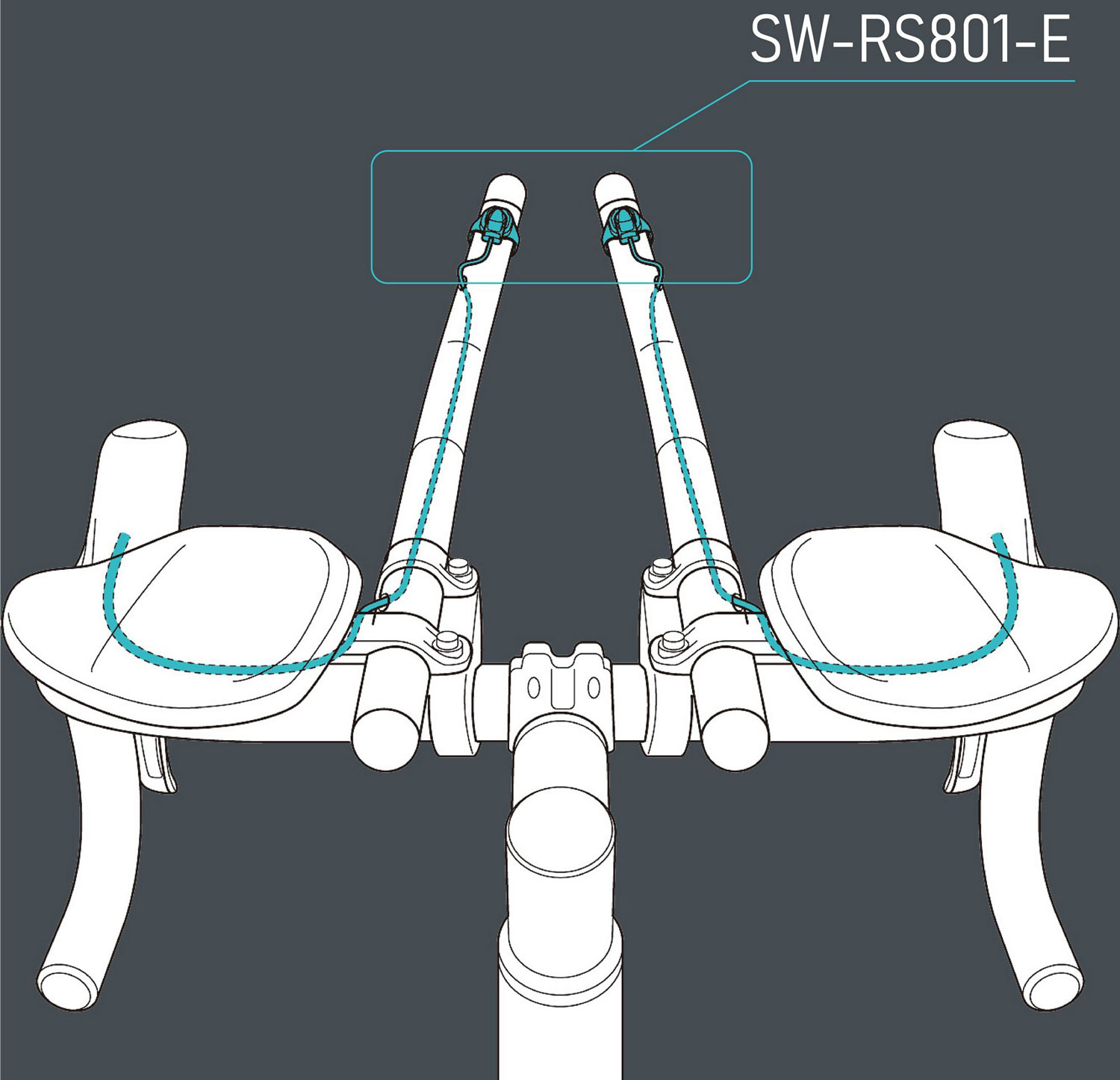 Shimano DURA ACE Di2 SW-RS801-E Satellite Shifter TT Extension Bar