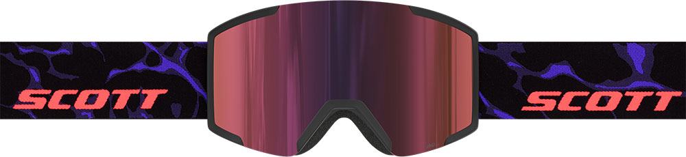 Shield AMP Red Chrome  - Ski Goggle Black/Purple