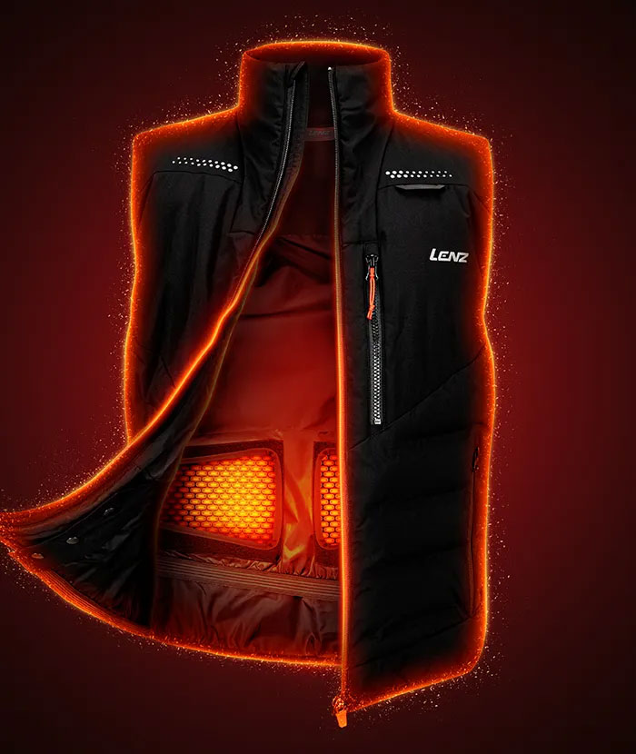 Gilet riscaldante Heat Vest 3.0 con cuscinetti riscaldanti inclusi - gilet riscaldante nero