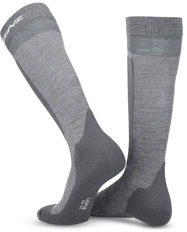 Think About Merino Winter 2 - Chaussettes de ski grises