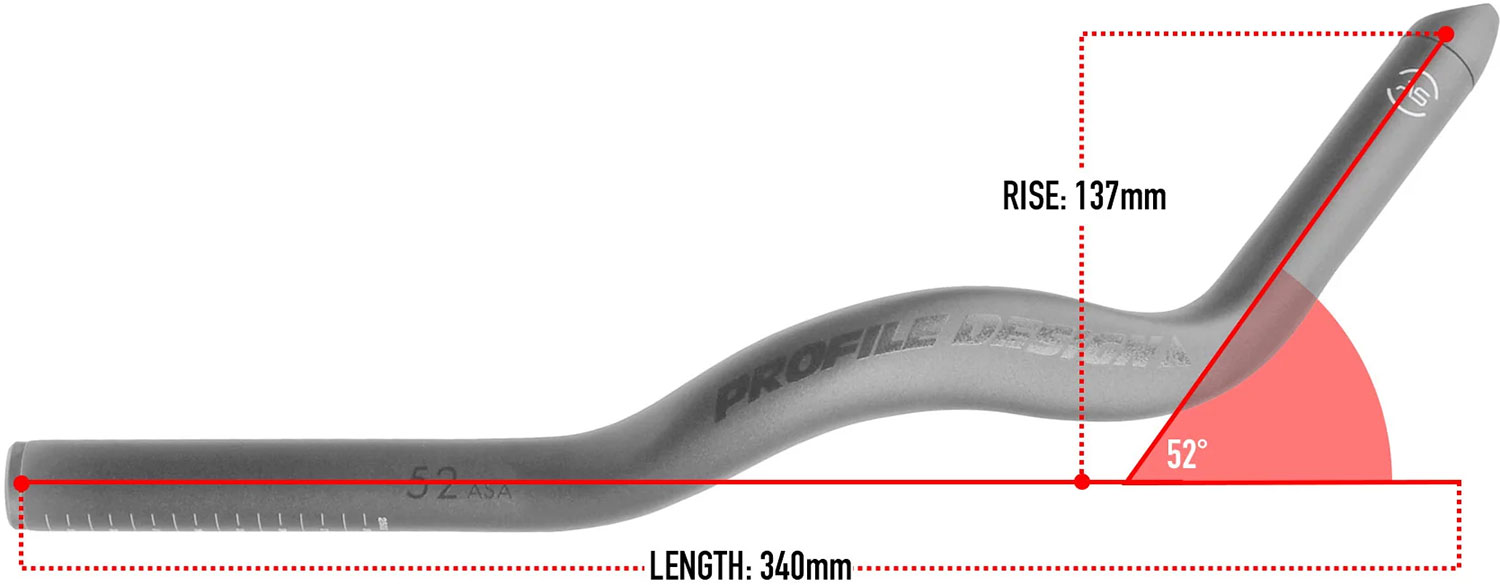 52 Rallonges de guidon ASA 340 mm