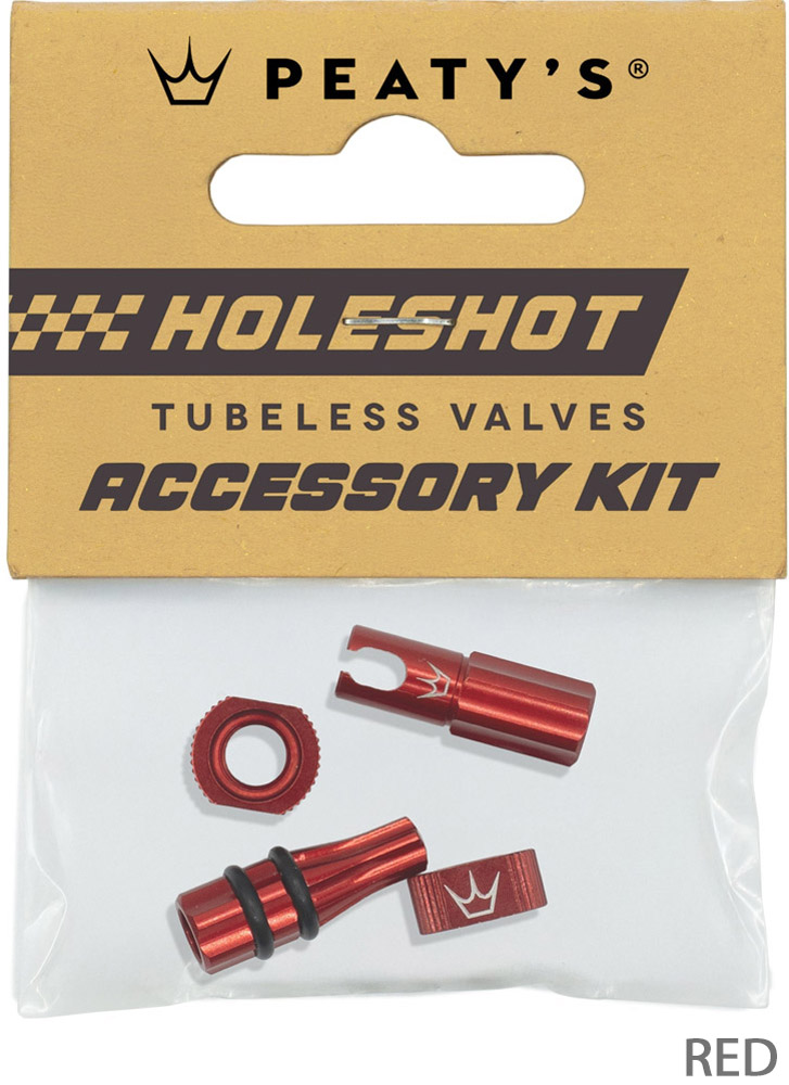 Kit d'accessoires pour valves tubeless Holeshot Fast Flow