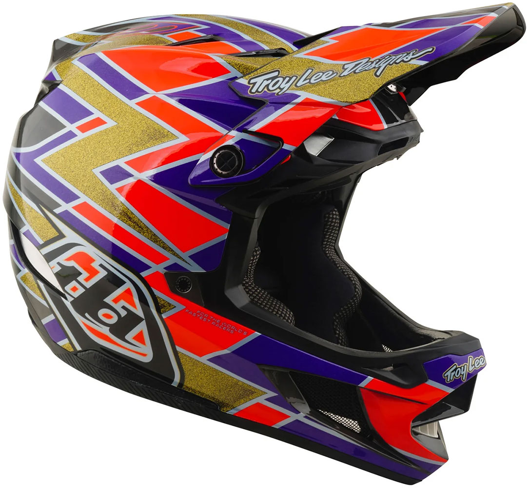 D4 Carbon Flush - Casco integrale viola