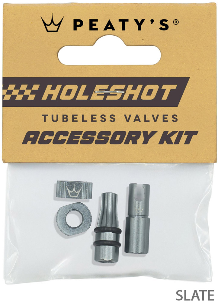 Kit d'accessoires pour valves tubeless Holeshot Fast Flow