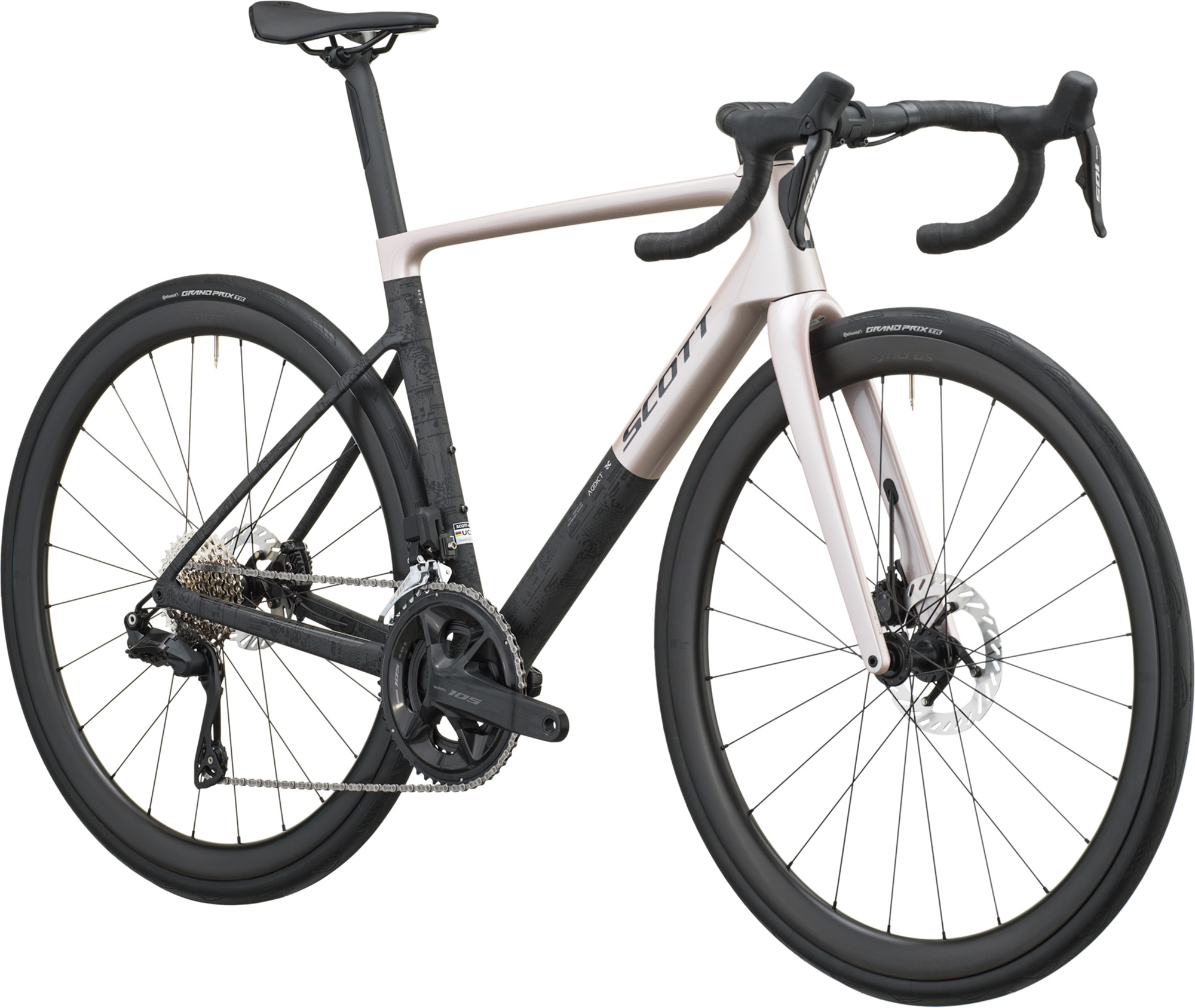 Addict RC 30 Rosa champán y negro carbón