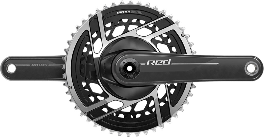Red DUB 2x12-speed carbon Crank 48/35