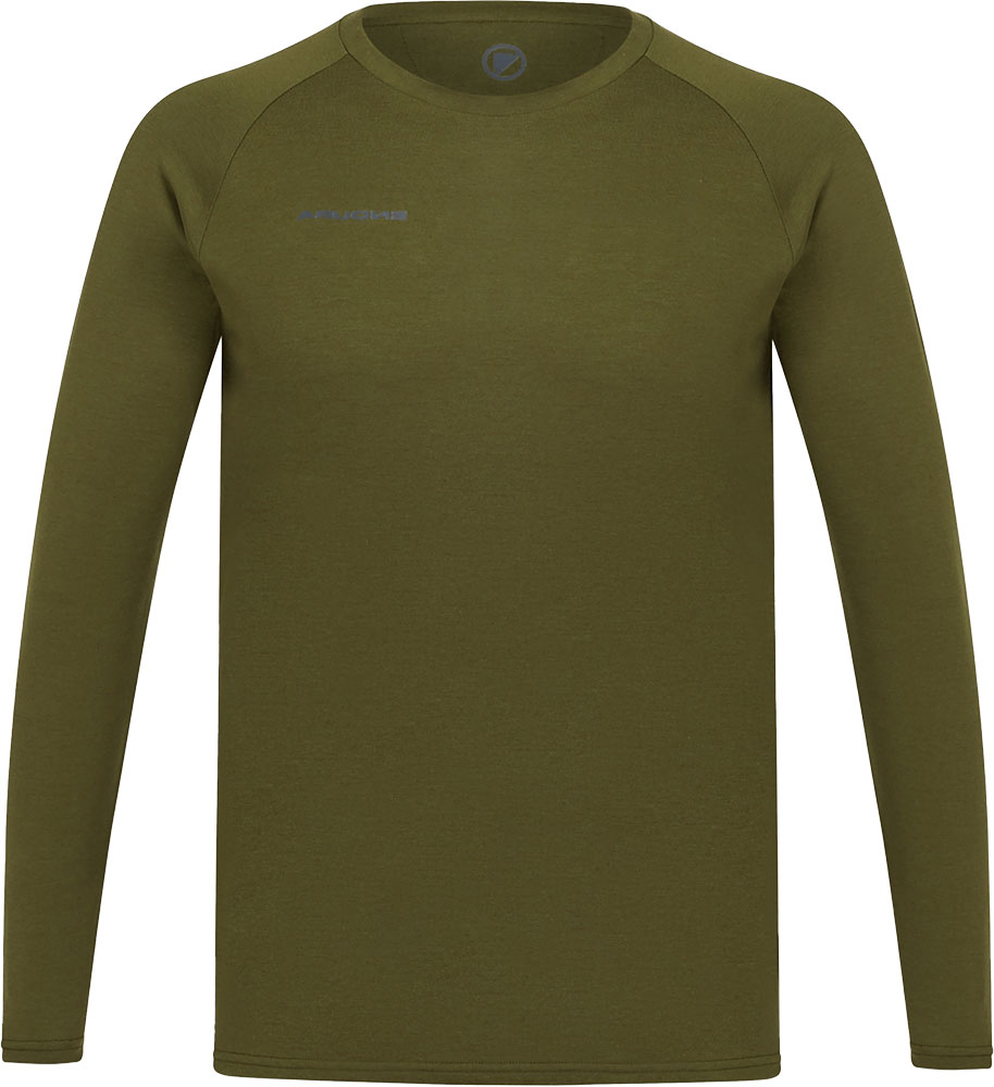 BaaBaa Blend  - Camiseta interior técnica de manga larga, color verde