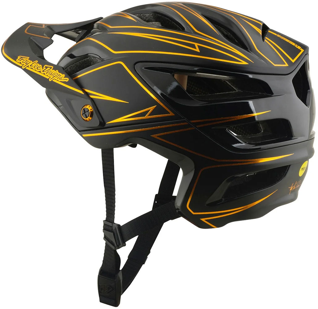 A3 Pinstripe - Casco da MTB nero