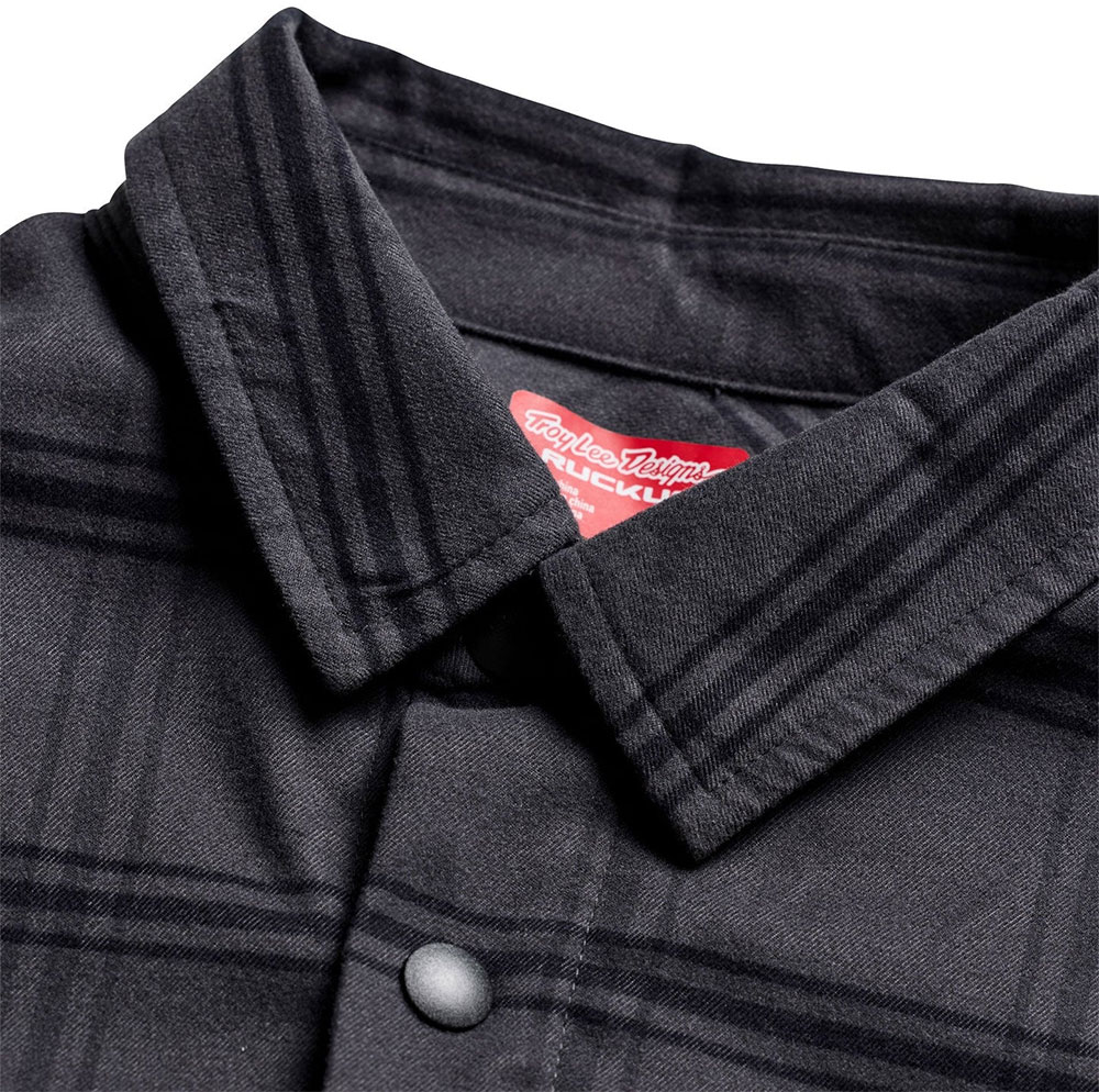 Ruckus Ride YD Plaid - Camisa de franela en color carbón