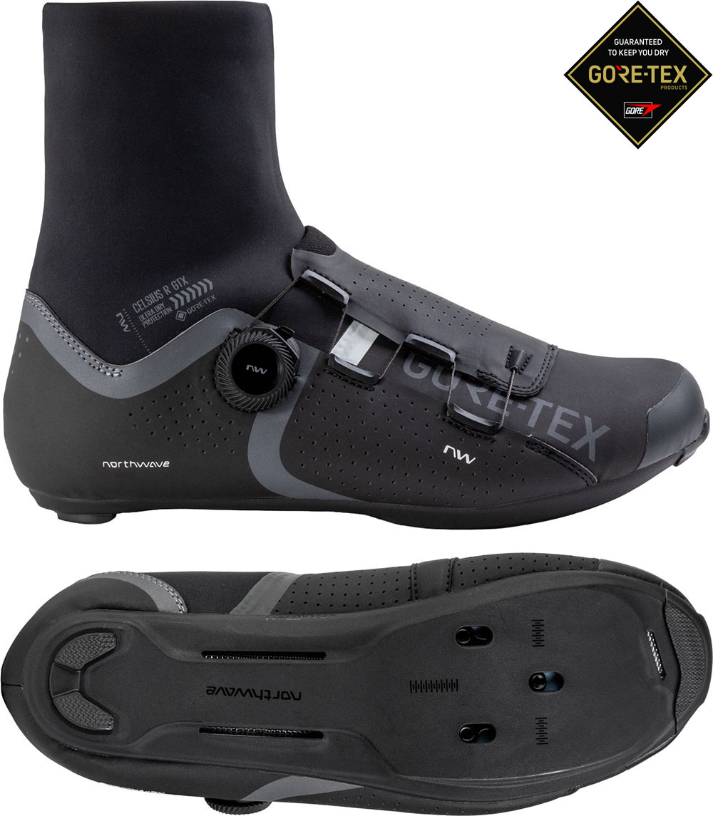 Celsius R GTX - Zapatillas de ciclismo de carretera para invierno, negro/gris oscuro