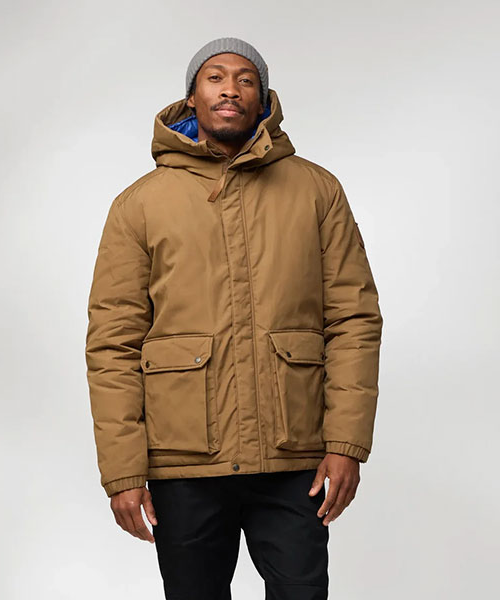 Övik Padded - Winterjacke Wood Brown