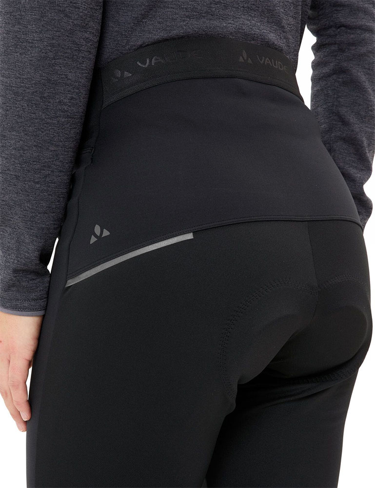 Matera Warm Tights II - Culote de ciclismo para mujer con badana, negro