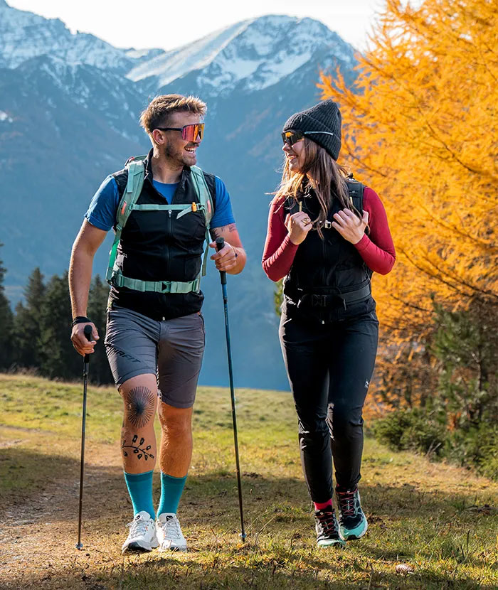 Think About Merino Outdoor 1 - Trekkingsocken azure