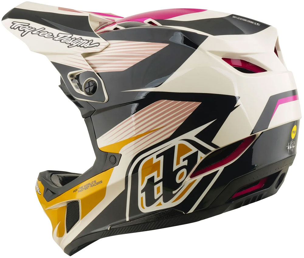D4 Polyacrylite Turbo - Fullface Helm Acid/Fuchsia