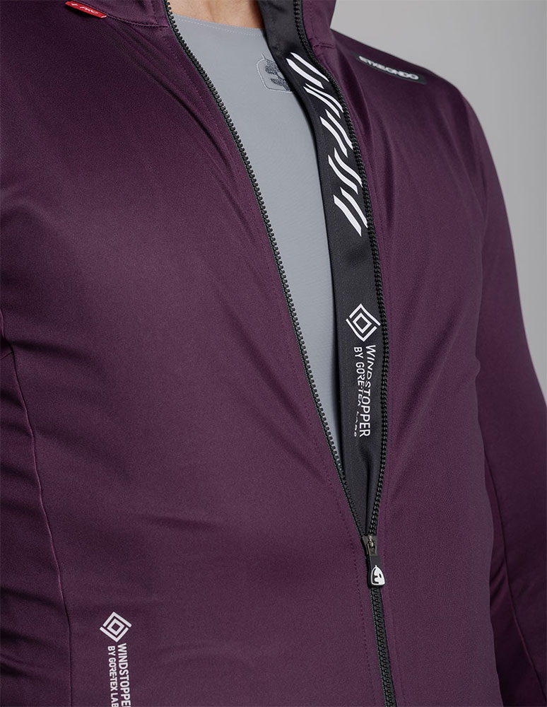 Dena Gore-Tex Windstopper - Giacca antivento bordeaux/nera