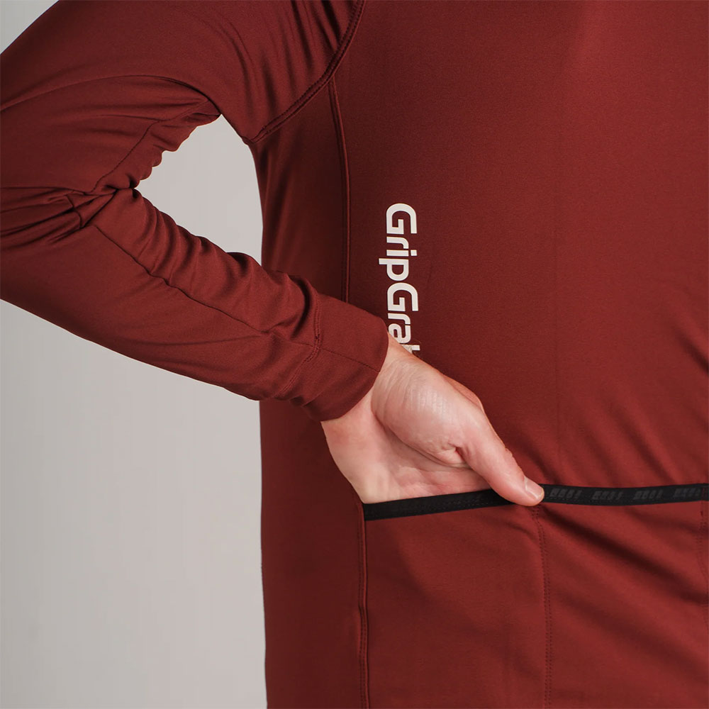 Ride Thermal - Langarmtrikot Dark Red