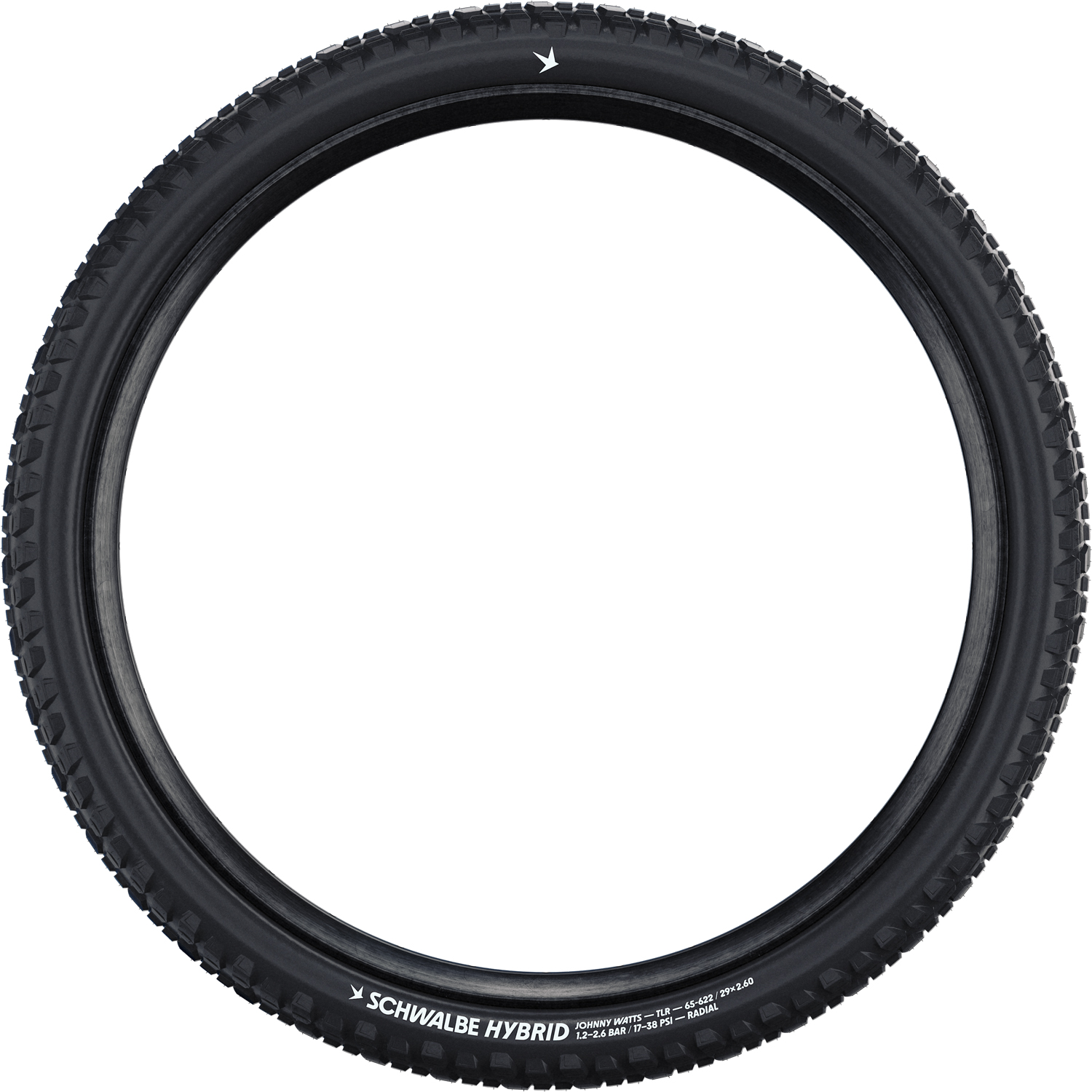 Pneumatico radiale con cerchietto Hybrid Johnny Watts Plus 27,5x2,80" Addix-Green