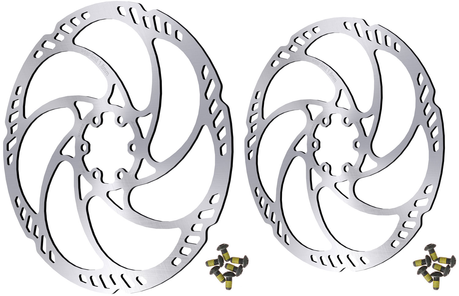 Magura Storm HC 6-Bolt Disc Rotor Set 203/180mm Brake Rotor Discs