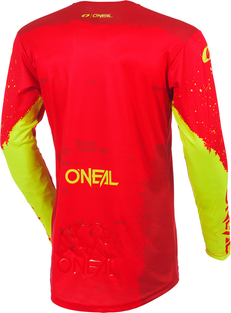 Mayhem Paint V.27 - MTB Langarmtrikot Red/Neon Yellow
